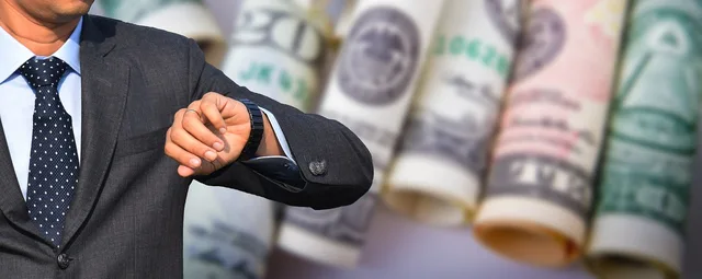businessman, men's suit, clock, time, schedule, business, wrist watch, view, meeting, dollar, finance, time is money. Where the real accounting work will be in 2027, from MTD readiness to record repair